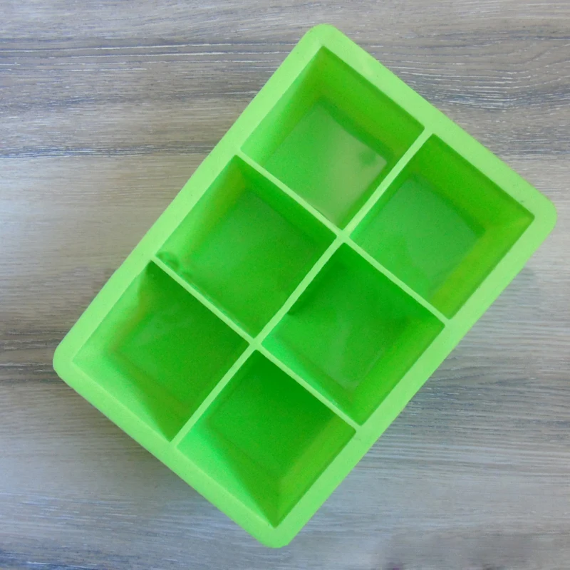 6 Grid Silicone Wedding Fruit Chocolate Decoration Tool Tray Jelly Iced Cube Molds Ice Cream Make Mold Tools |