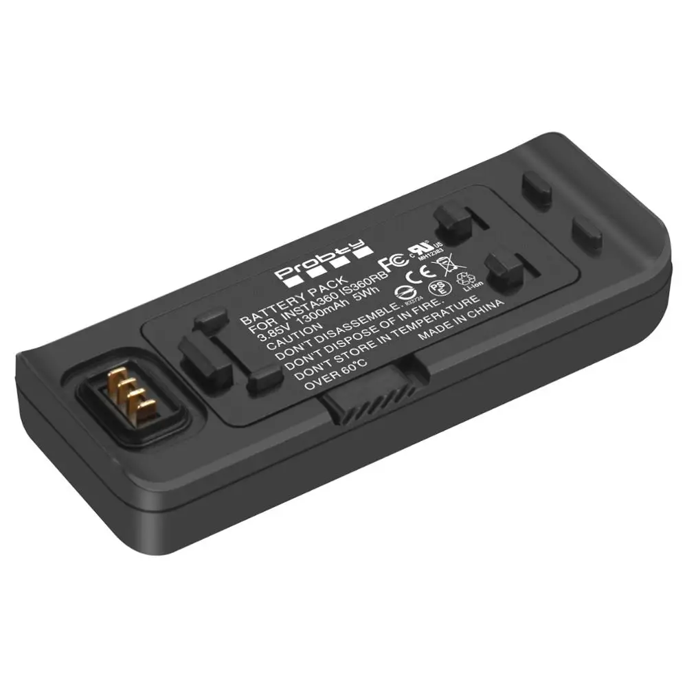 Литиевый аккумулятор + двойное зарядное устройство с портом Micro/Type-C для Insta360 ONE R 4K