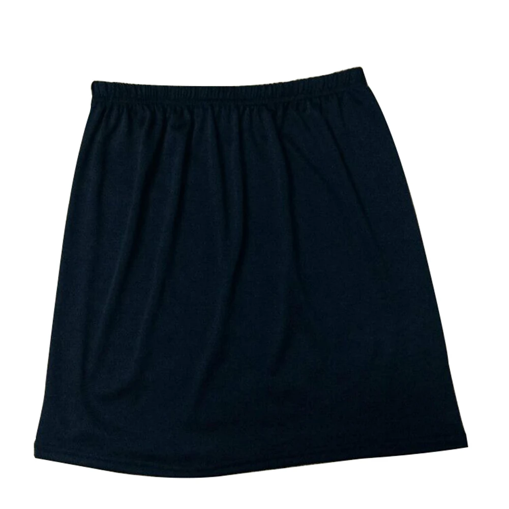 Женская короткая тянущаяся атласная Нижняя юбка 1 слой эластичная талия нижнее