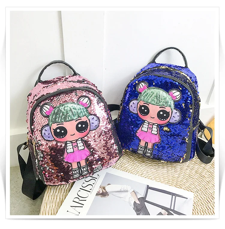 2019 женский рюкзак с блестками для девочек милый студентов Школьный Рюкзак Для