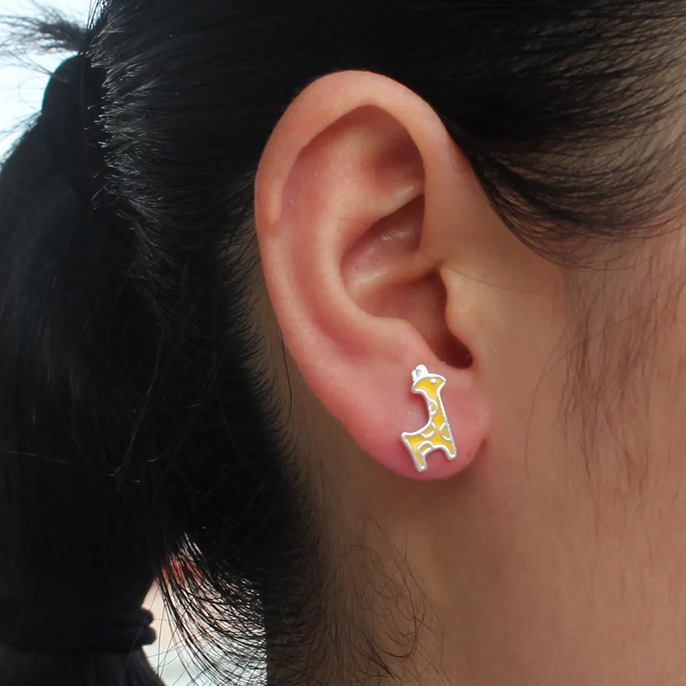 Женские серьги гвоздики Trusta 100% Стерлинговое Серебро 925 пробы модные милые с