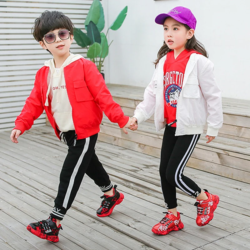 Черная детская обувь Повседневные кроссовки для девочек Дышащая Детские вязаные