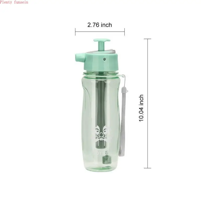 

700ml creative spray water bottle 3 ways gun/sprinkled/mist sport plastic gym outdoor Cycling kettle portable durable