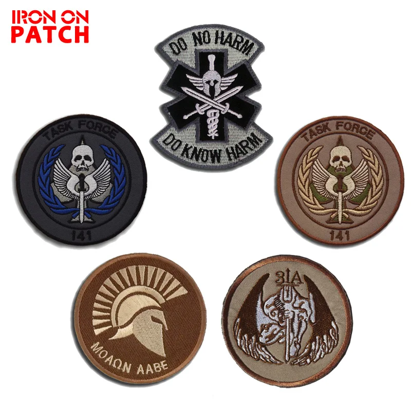 

Task Force 141 Armband Elite SAS Team Tactical Patch Hook & Loop Personality Badges On Backpack Coat jeans Resident Patch