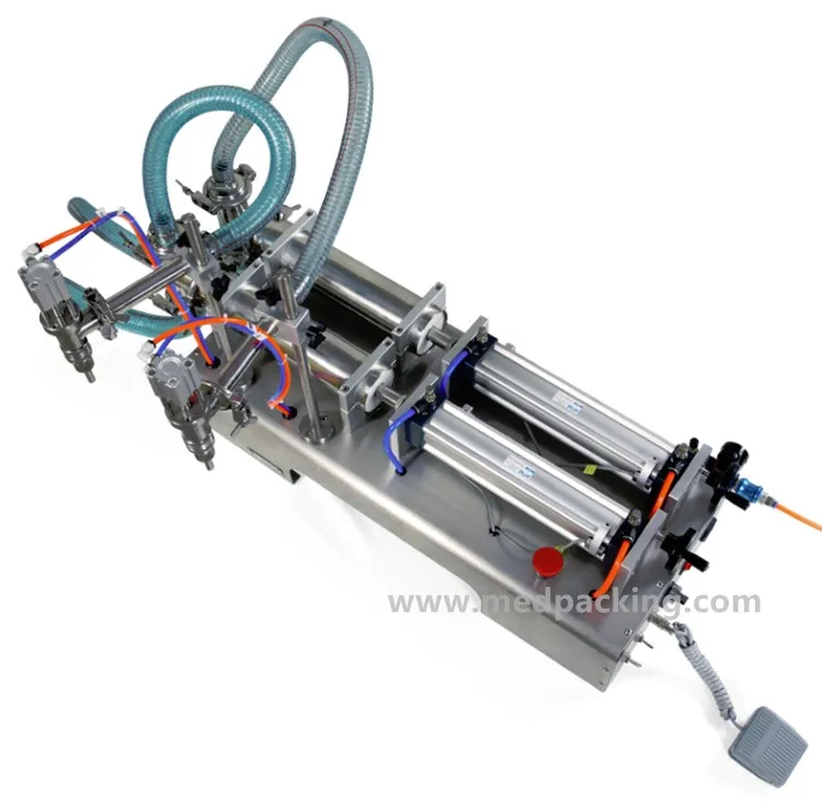 

100~1000ml Semi Automatic Liquid Filling Machine Dual Cylinder Filling Machine G2WY