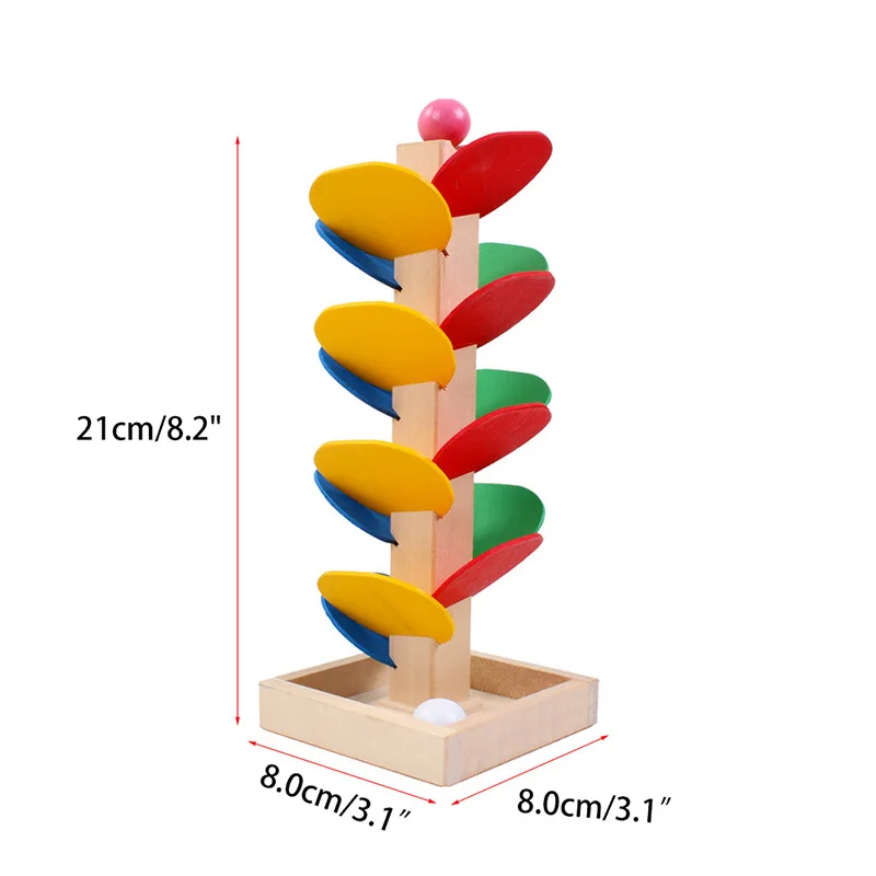 

Wooden Ball Run Track Tree Baby Kids Children Intelligence Educational Toys P15C
