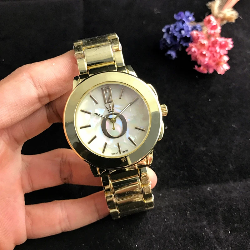 Новые часы женские модные роскошные брендовые наручные часы Relogio Feminino женские кварцевые часы из золотистой стали подходят для Pandoraes - Цвет: Gold 7