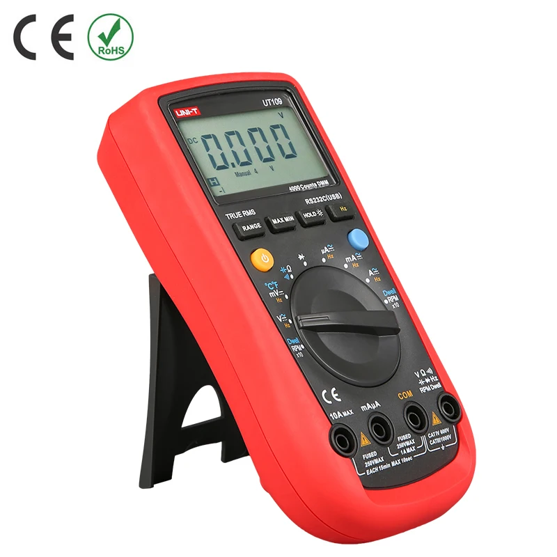 UNI T UT109 портативный автомобильный многоцелевой тестер цифровой мультиметр