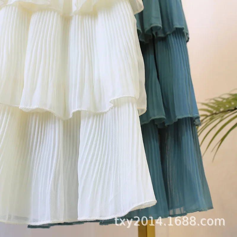 Детская одежда юбка для девочек Новинка Весна 2020 многослойная торт принцессы