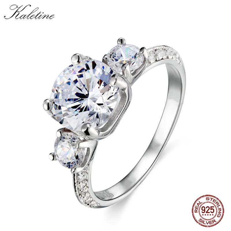 KLTR012 натуральная 925 серебро Jewellery 8 мм 2 карат CZ камень сердце и стрелы сократить
