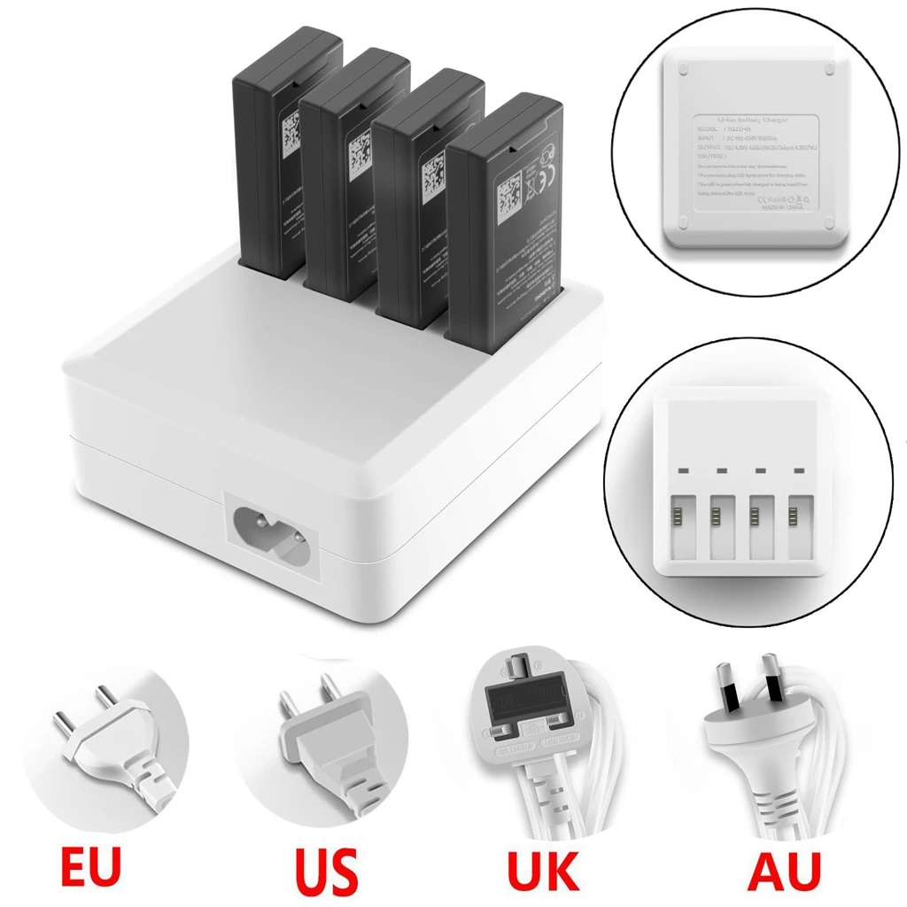 4 в 1 Безопасное интеллектуальное зарядное устройство для зарядного устройства DJI