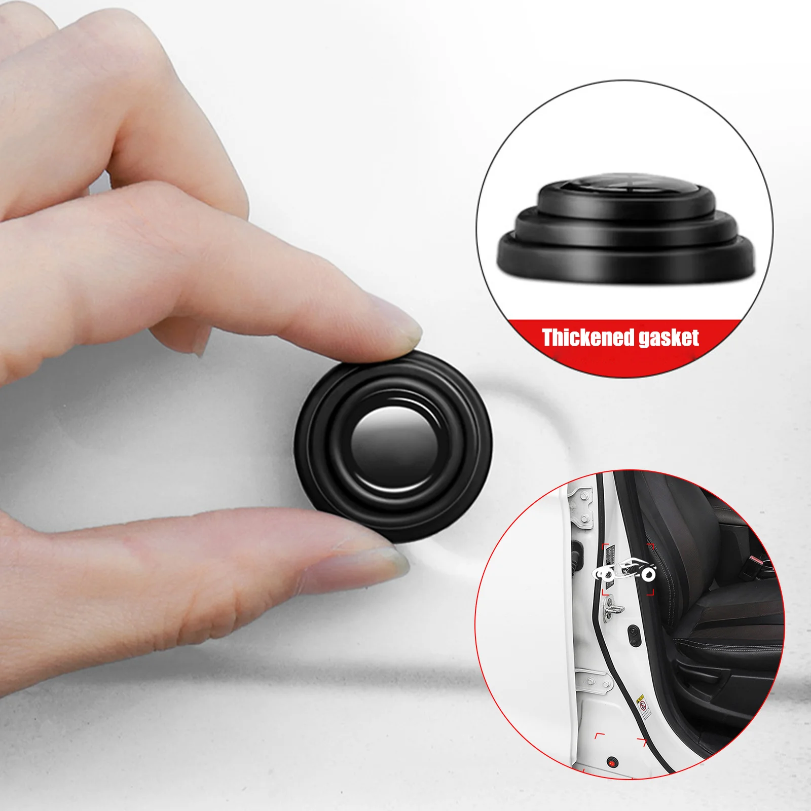 10 шт. силиконовые амортизирующие наклейки на дверь автомобиля Solaris ix35 i20 i30 i40 HYUNDAI