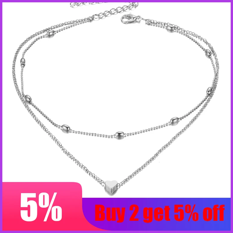 Женское Ожерелье-чокер с кулоном в виде сердца | Украшения и аксессуары