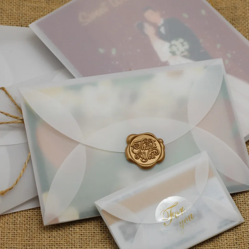 

40pcs/lot Semi-transparent Sulfuric Acid Paper Envelopes For DIY Postcard /Card Storage, Wedding Invitation, Gift Packing