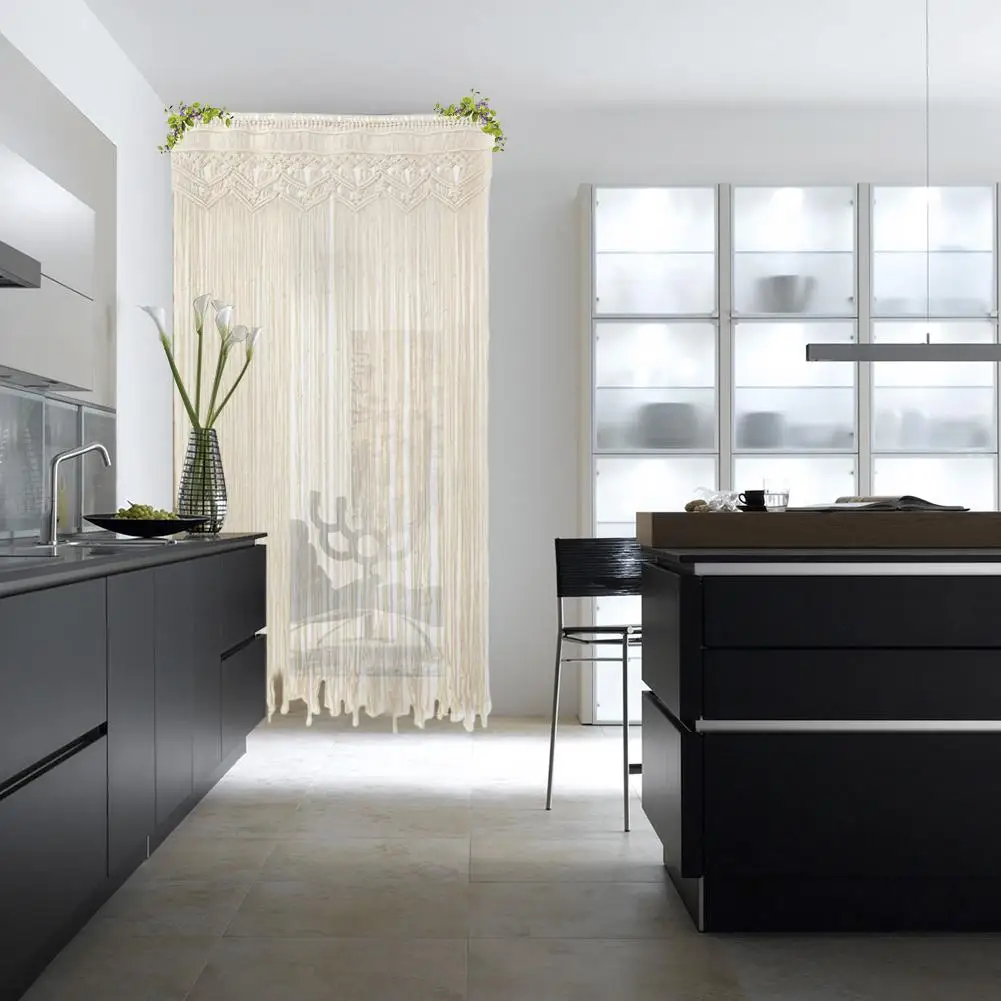 Тканые настенные подвесные большие гобелены из хлопчатобумажной пряжи вязаные