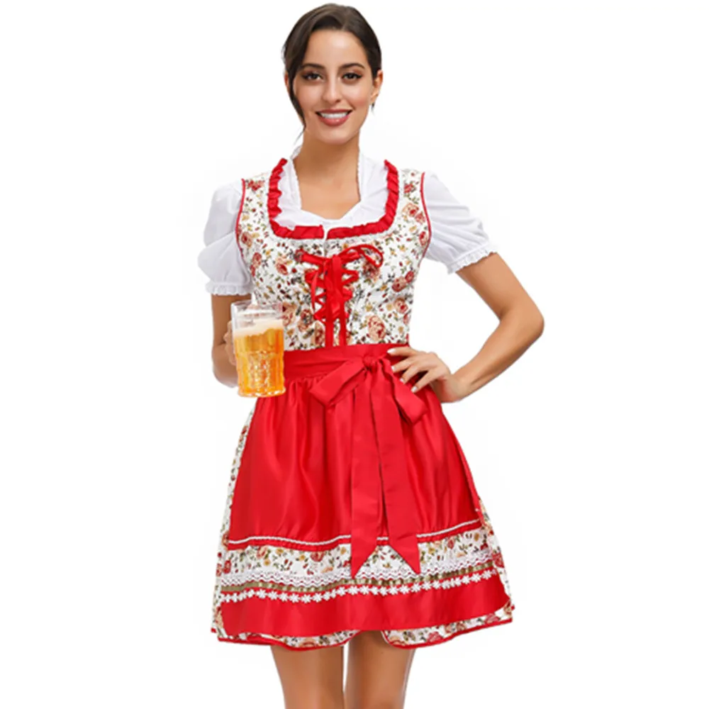 Горячая Распродажа Женский немецкий баварский пивной костюм на Октоберфест