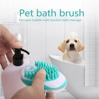 cat massage comb pet dog shampoo massager brush grooming scrubber shower brush for bathing short hair soft silicone brushes