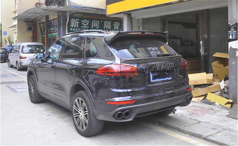 Спойлер из углеродного волокна для Porsche Cayenne 2015 2016 2017 высокое качество спойлеры