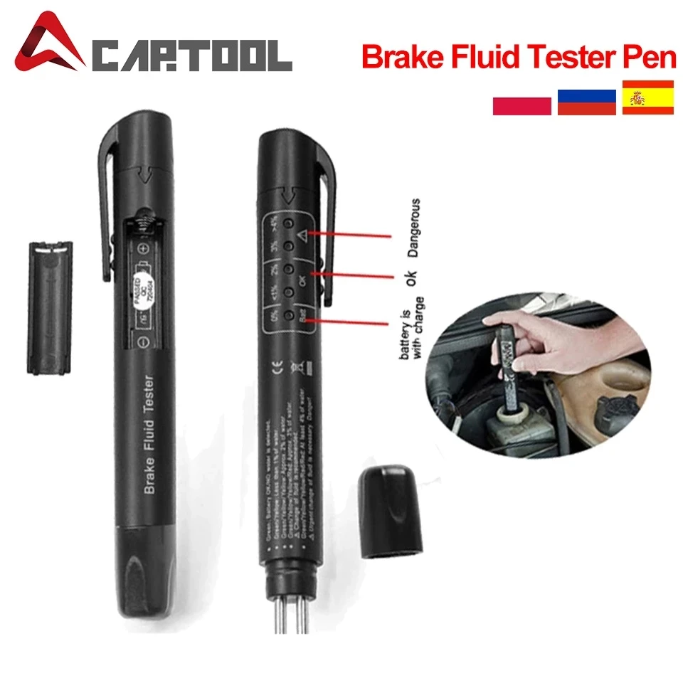 Прибор для проверки тормозной жидкости 5 светодиодный | Автомобили и мотоциклы