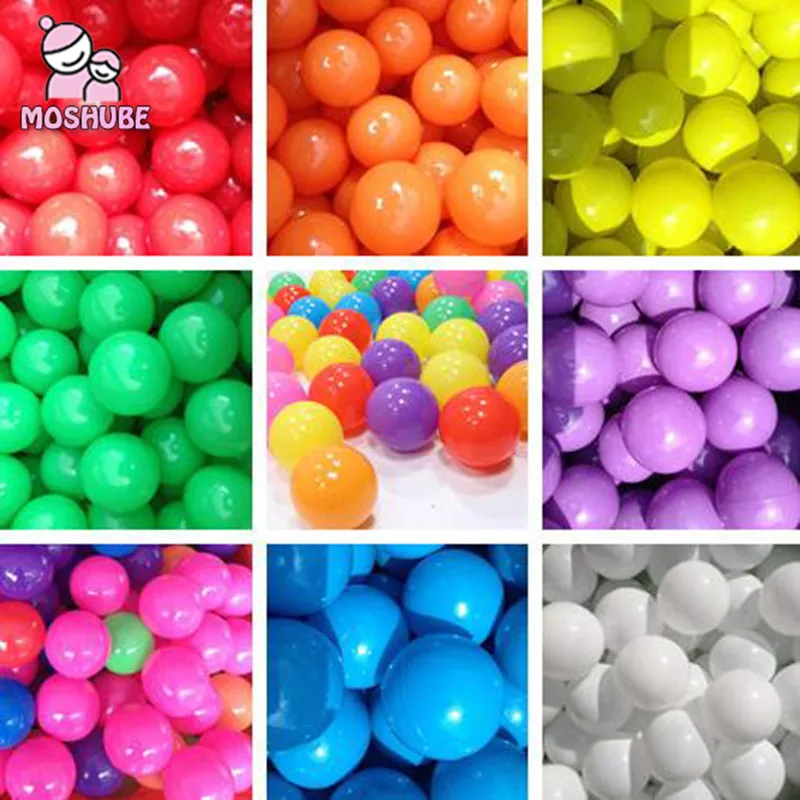 100 Pcs/каждая игрушка воздушный шар для детей игрушки цветной эко-Пластик моря