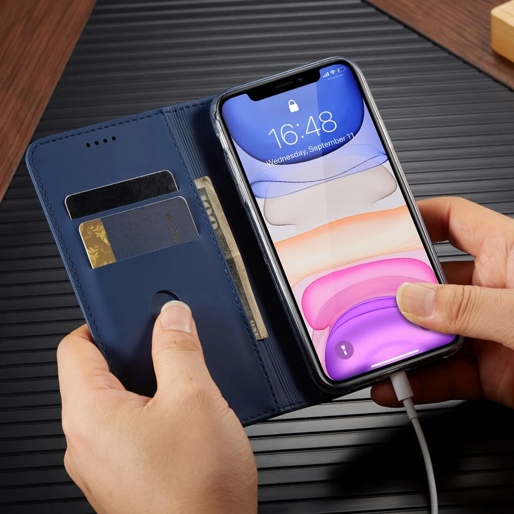 Чехол-книжка для iPhone 11 Pro Max Xr X Xs 8 Plus 7 6S 6 12 | Мобильные телефоны и аксессуары