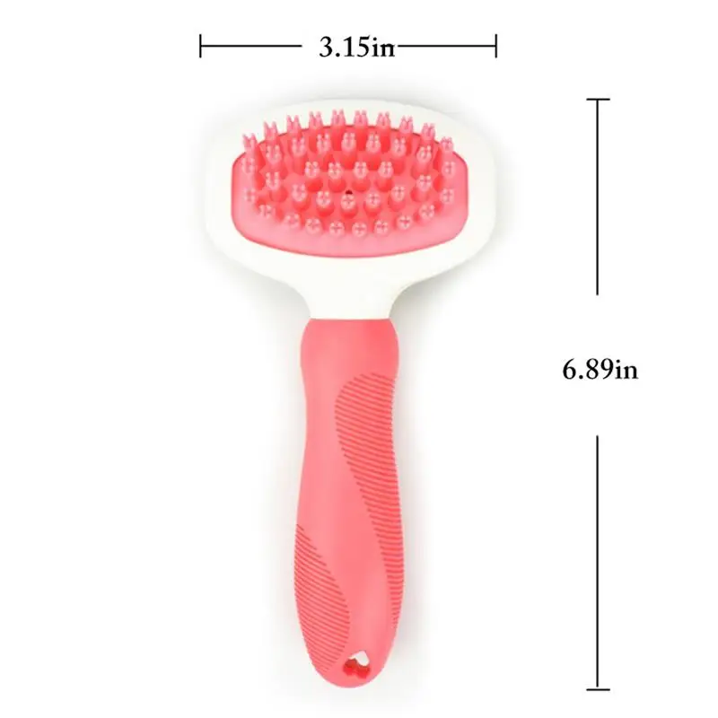 

1PC Dog Brush Hair Removal Comb Silicone Pet Cleaning Grooming Tool Cat Hair Shedding Comb Universal Pet Supplies