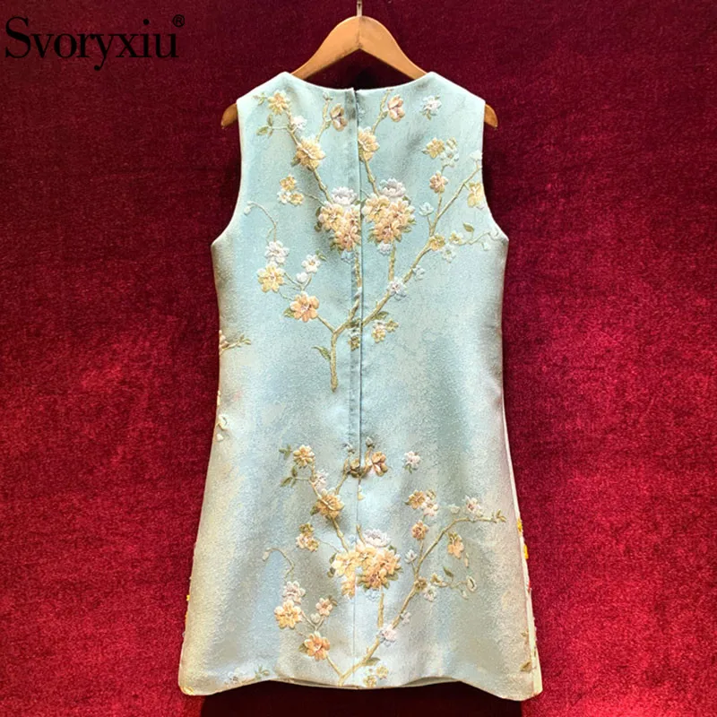 Svoryxiu/дизайнерское осенне-зимнее короткое платье без рукавов женские