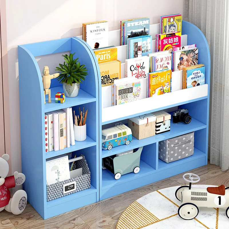 

Children's bookshelf picture book rack storage rack toy rack small household baby bookshelf living room floor low bookcase