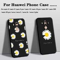 phone case for huawei mate 8 mate 9 pro 10 pro 20 pro cover silicon mate 20x nova nova2 2s 2 plus case rose flower floral cover