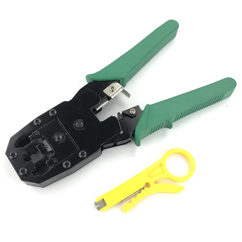 

Клещи для сетевых кабелей двойного назначения Клещи для обжима сетевых кабелей клещи с кристальной головкой ручной инструмент