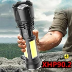 XHP90.2 Высококачественный 4-ядерный тактический светодиодный фонарик 18650 26650 Аккумулятор Usb Перезаряжаемый фонарь масштабируемый фонарь для кемпинга