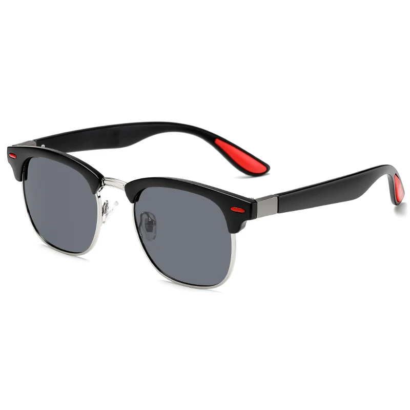 

Polarized Sunglasses Half Frame Vintage Sun Glasses Famous Brand Sunglases Polaroid Sunglasses Retro Feminino for Women Men