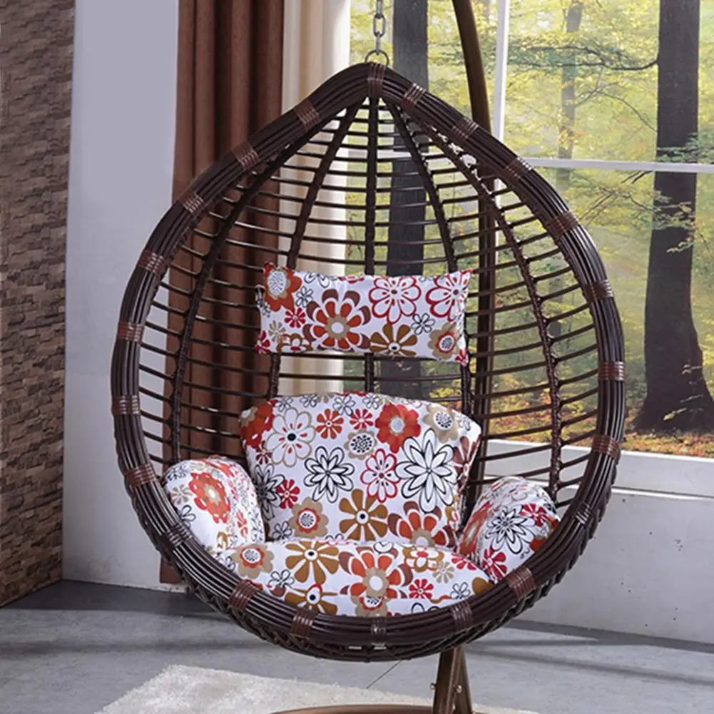 Качели висячие корзины подушки сиденья утолщаются висит стул Pad для дома