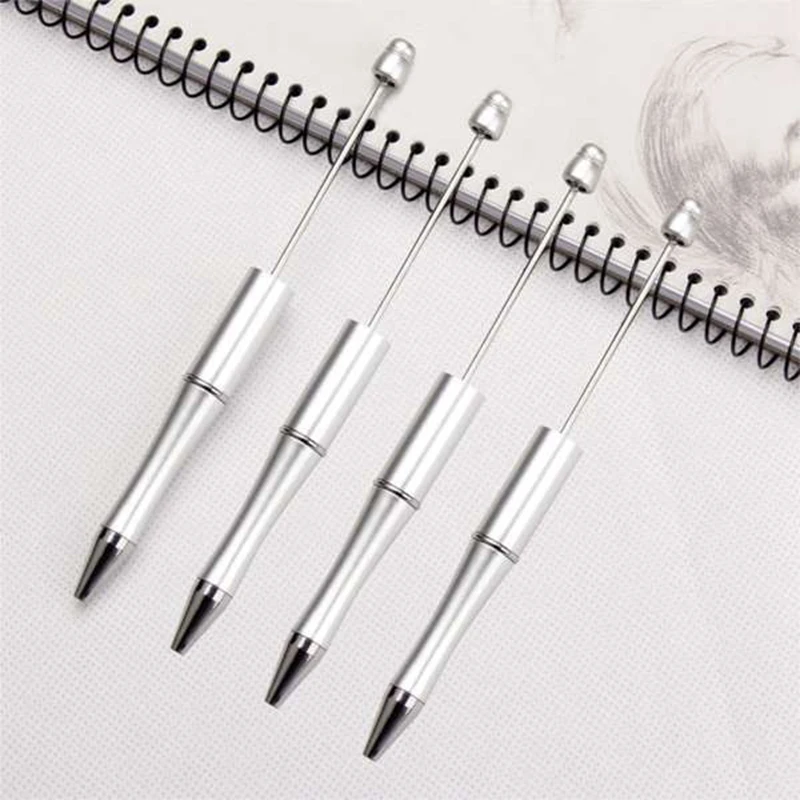 

Plastic Beadable Pen Bead Pens Ballpoint Pen Gift Ball Pen Kidsparty Personalized Gift Wedding Gift for Guests-50Pcs