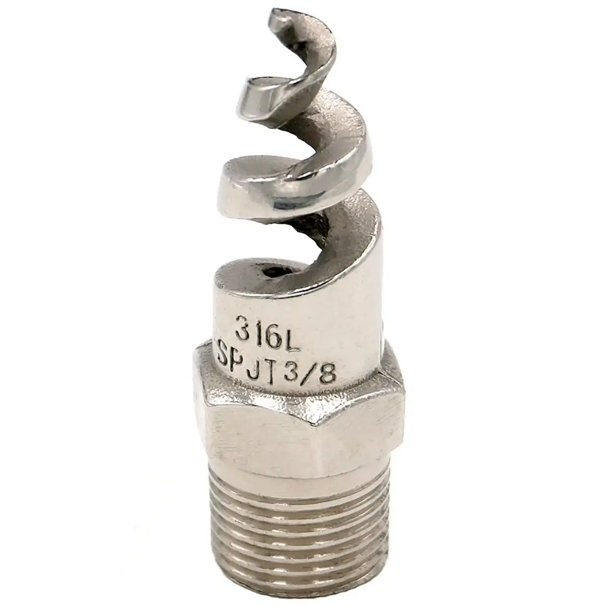 3/8&quot BSPT Male 316L Stainless Steel Spiral Cone Spray Nozzle For Garden Dedusting 0.7-25 Bar 130L/H | Pipe Fittings