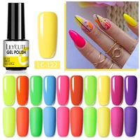 lilycute 7ml neon gel nail polish hybrid nail art for manicure semi permanent soak off enamel gel polish uv gel nail varnishes