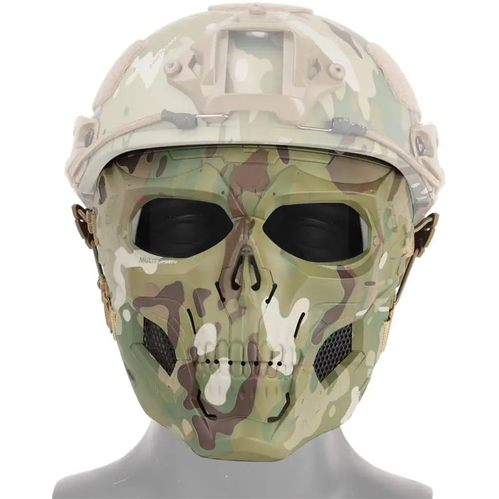 

Halloween Party Game Skull Tactical Equipment To Camouflage Adapted Fast M8z1