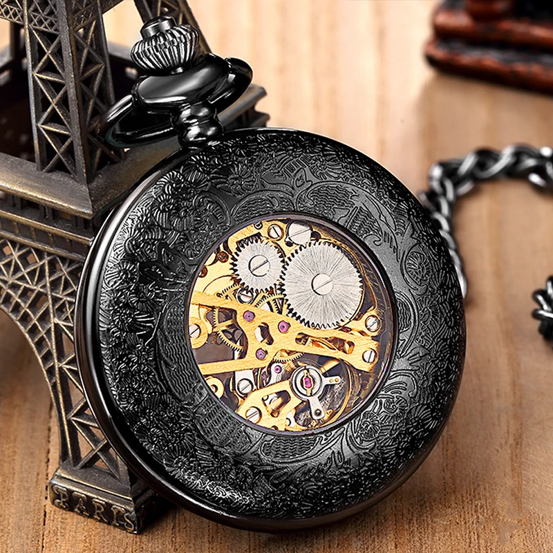 Старый дизайн Механические карманные часы кулон брелок цепь Reloj для мужчин
