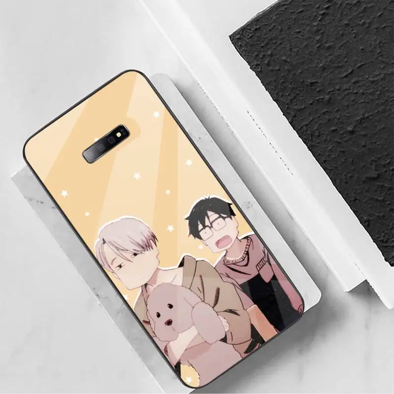 

Japan anime Yuri on ice Phone Case Tempered glass For Samsung S6 S7 edge S8 S9 S10 e plus note8 9 10 pro
