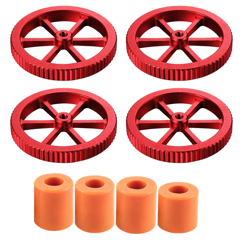 

4PCS Leveling Nut Upgraded Creality Aluminum Hand Twist With Silicone Solid Bed Frame Leveling Nuts For Ender-3/S CR-10/S