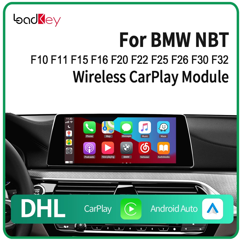 

Loadkey & Carlinkit Беспроводной комплект для автомобиля, для BMW F20 F22 F30 F32 F10 F12 F01 F02 F48 F25 F26 F15 F16 F54 F55 F56 F60 I3 I8 NBTSystem