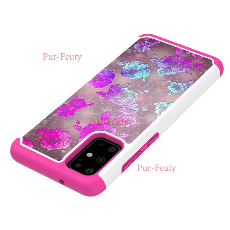 2 в 1 ТПУ + PC чехол для телефона Samsung Galaxy S20 Ultra S10 S10e 5G S7 S8 S9 Plus J3 2016 A5 2017 J7 2018 J2 Core Note 9