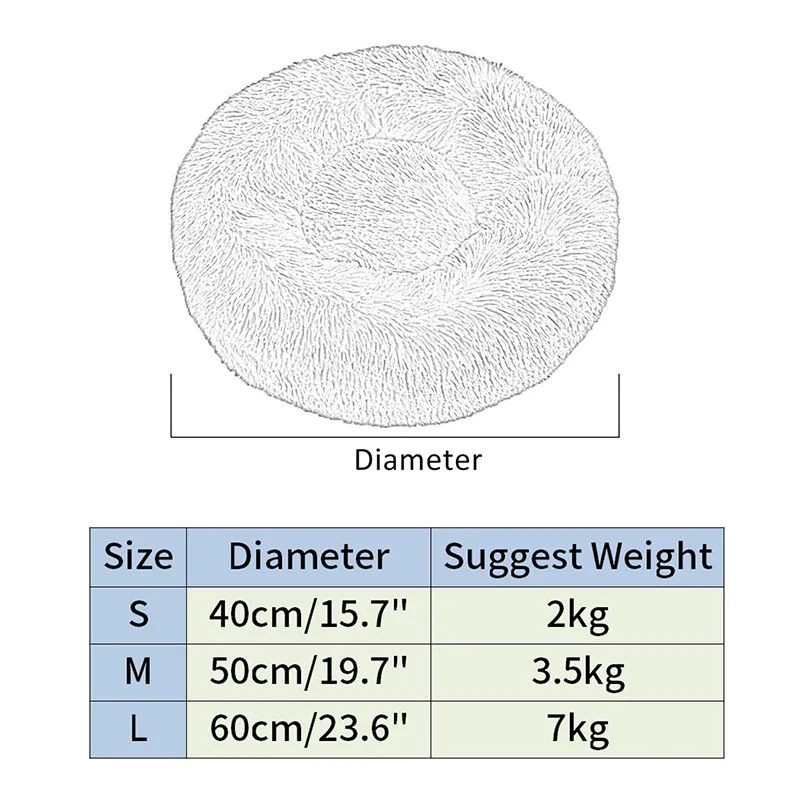 2020 уютные спальные коврики для домашних питомцев кошек Круглый собачий питомник