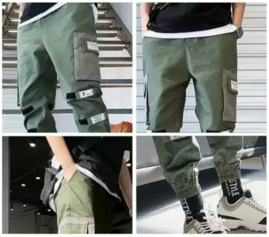 Man Jogger Camouflage Side Pockets Loose Style Men's Sweatpants Fashion 2019 High Street Casual Pants 20 Colors | Мужская одежда