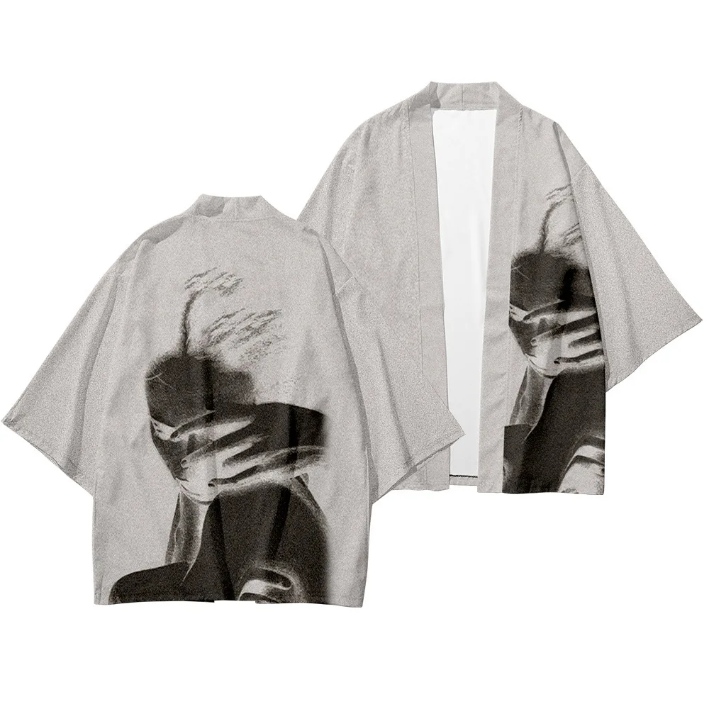 

Men Japanese Samurai Kimono Pant Cardigan Traditional Hanfu Tang Suit Yukata Party Cosplay Costumes