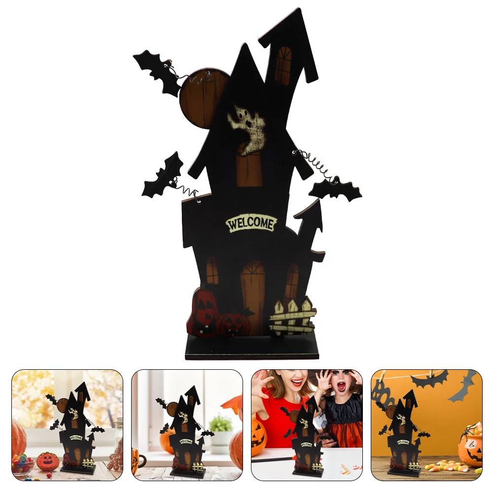 

1Pc Creative Creepy Decor Home Desktop Adornment Wooden Craft Prop