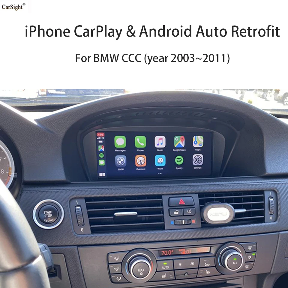 

Автомобильный видеоинтерфейс CarPlay для BMW CCC all ser F10 F11, от китайского производителя, поддержка информационной системы, фронтальная камера, рев...