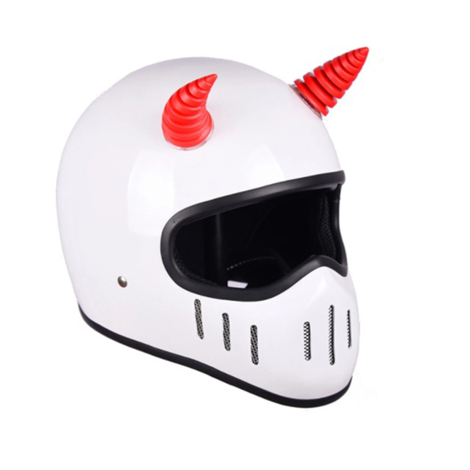 1 шт. автомобильный мотоциклетный шлем Дьявол Рог Мотокросс на все лицо