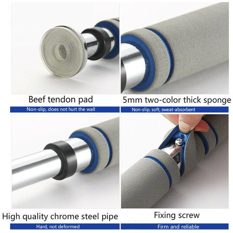 

Strengthened Thickened Chin Pull Up Bar for Doorway with Comfort Grip Adjustable Exercise Equipment EIG88