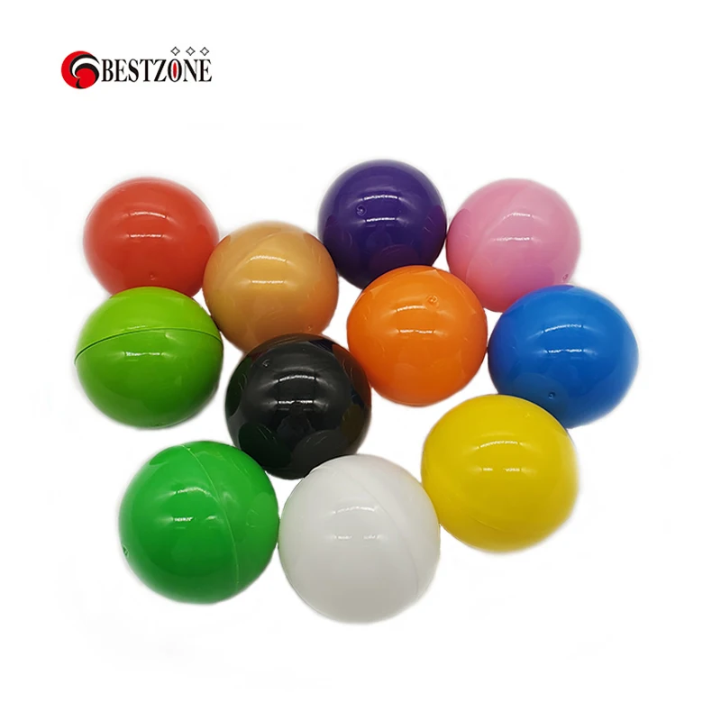 

100Pcs/Lot Diameter 50MM 2" Round Plastic Toy Capsule Solid Color Empty Surprise Ball Container Children Kid For Vending Machine